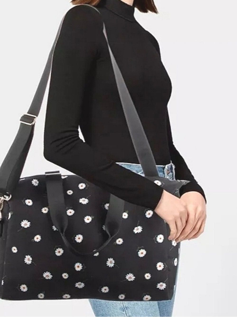 Alice + Olivia Daisy Print Canvas Travel Duffel Bag